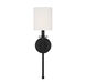 Traditional 1 Light 5 inch Matte Black Wall Sconce Wall Light