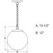 Linden LED 12 inch Muted Brass Pendant Ceiling Light