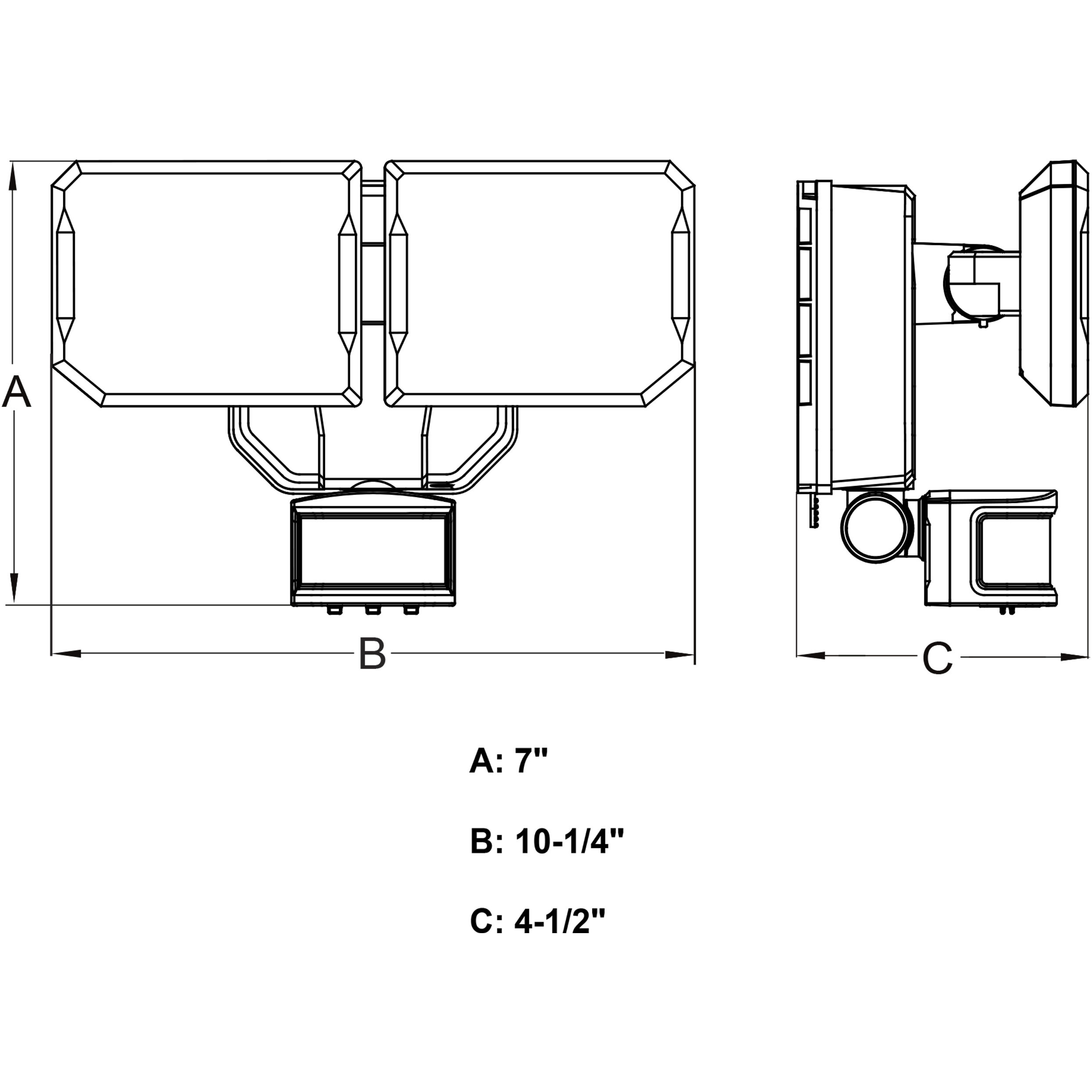 Outdoor Security White Outdoor Motion Sensor