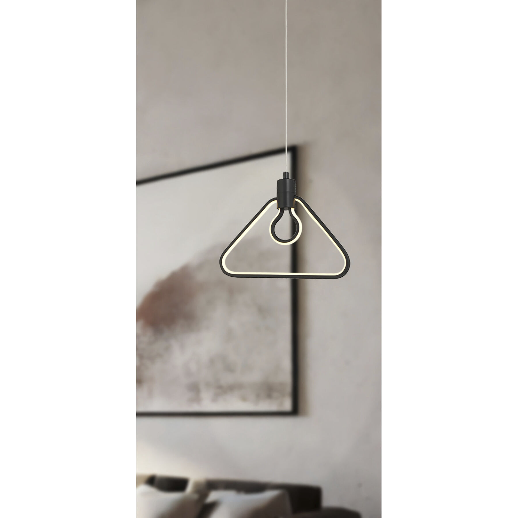 Edison's Outline LED 11.25 inch Coal Pendant Ceiling Light