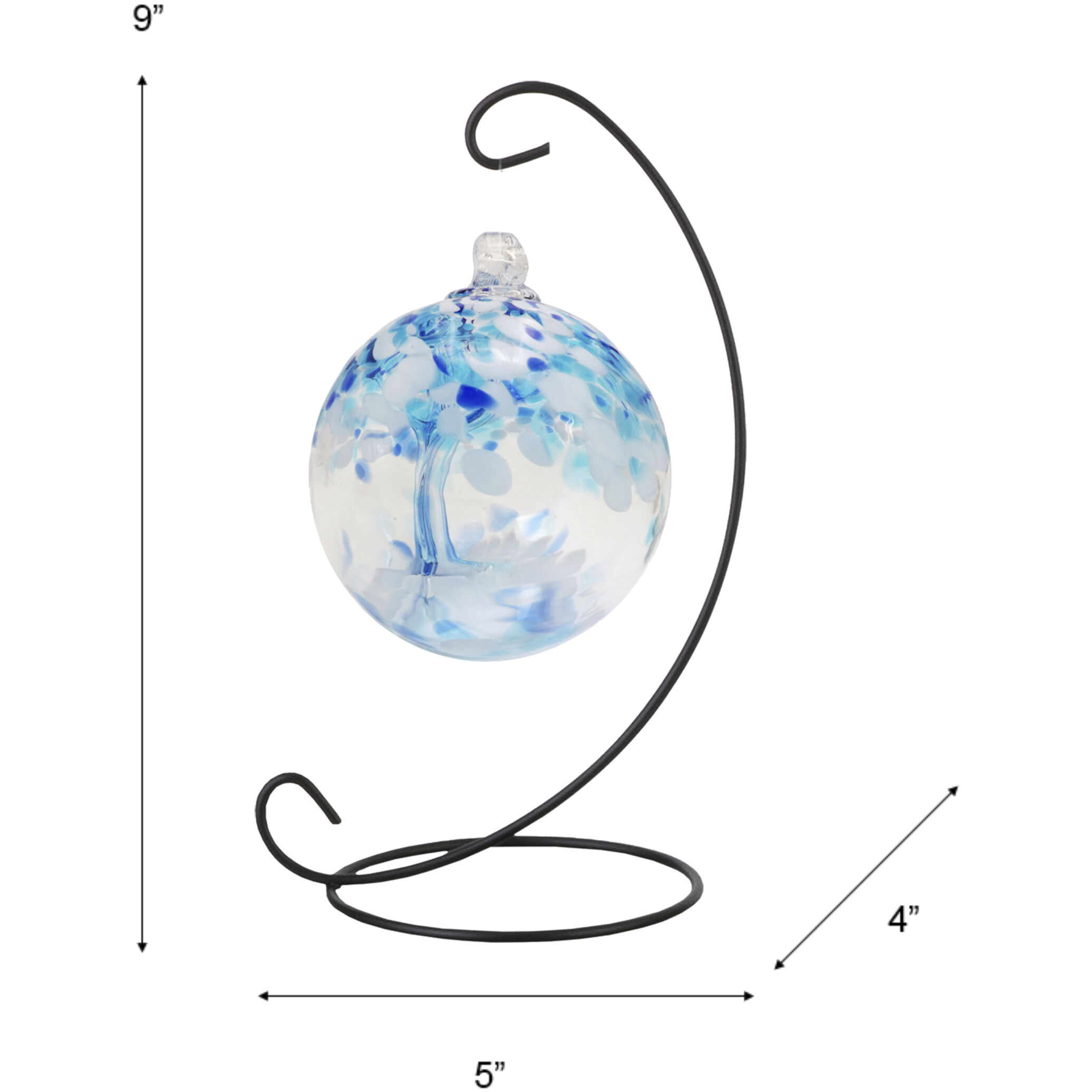 Tree Of Life Multi-color Art Glass Orb