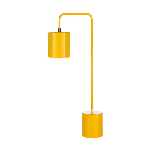 Mansfield 24.85 inch 40 watt Yellow and Brass Table Lamp Portable Light