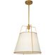 Pullman LED 17 inch Brass Pendant Ceiling Light