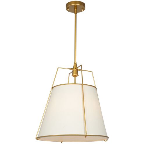 Pullman LED 17 inch Brass Pendant Ceiling Light