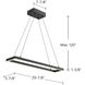 Piazza LED 5.88 inch Black Pendant Ceiling Light