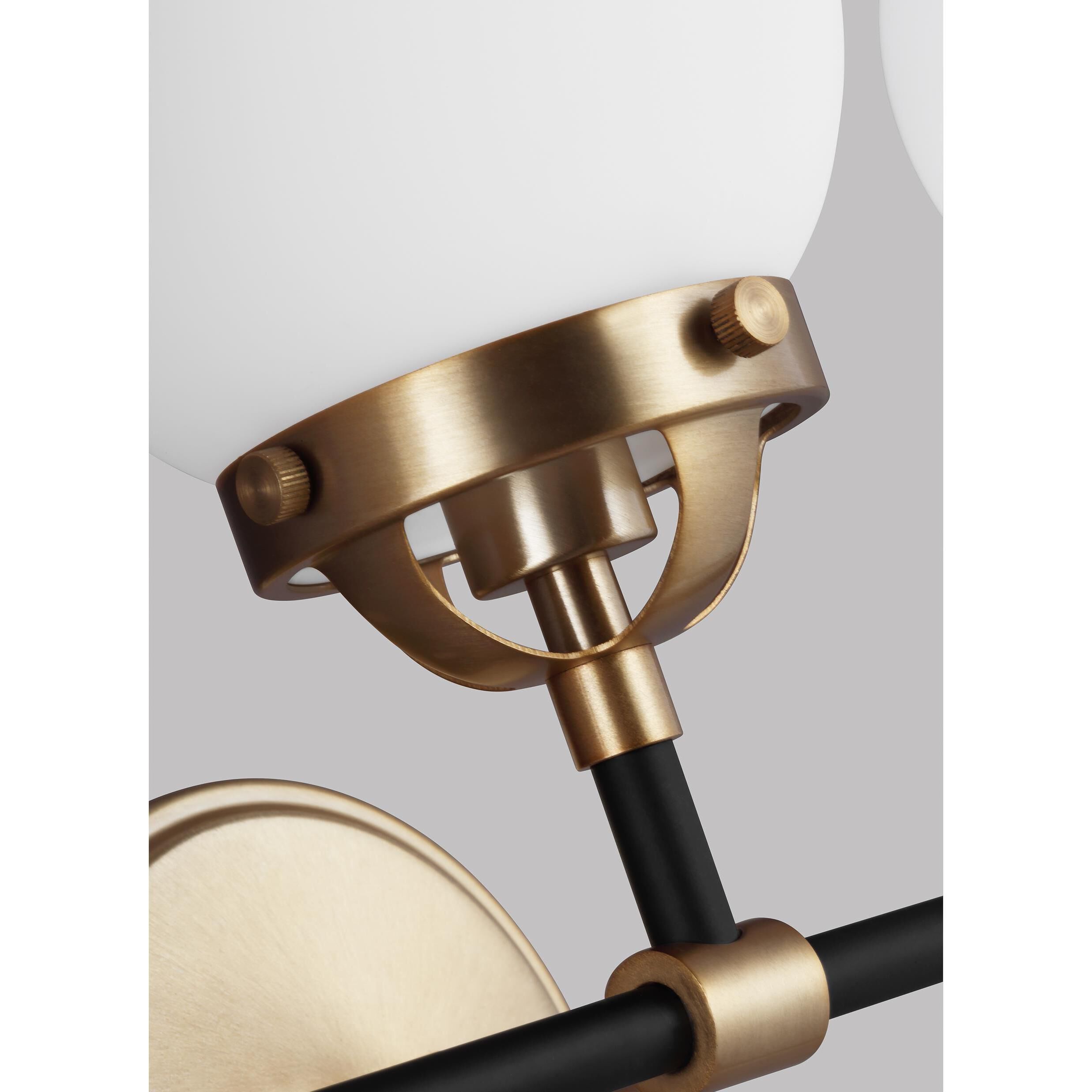 Ian K. Fowler Cafe Wall Bath Fixture Wall Light in Satin Brass