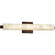 Alabaster Rocks 23 inch Dark Bronze Vanity Light Wall Light