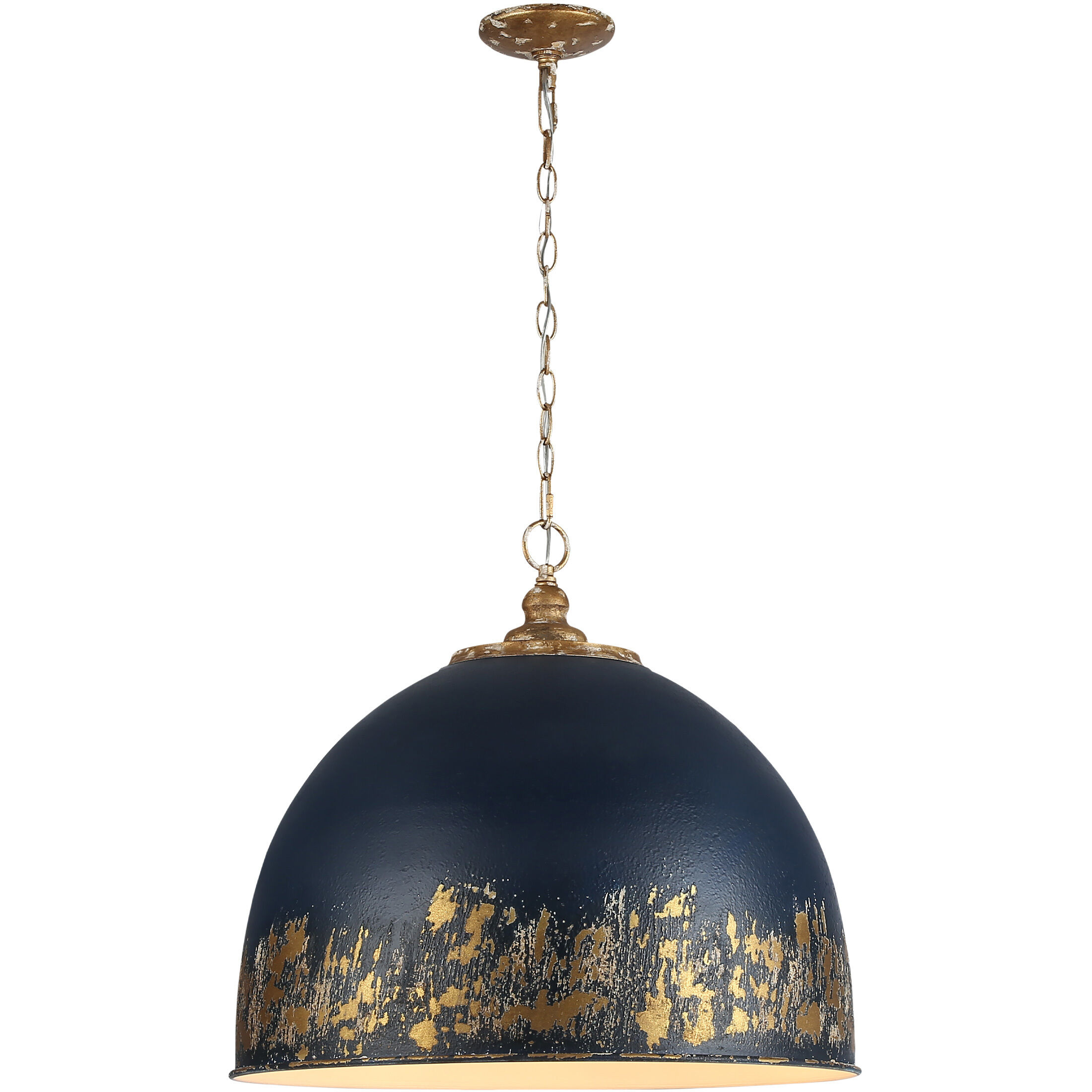 Alison Pendant Ceiling Light in Antique Matte Navy