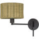 Weavington 15.5 inch 40 watt Bronze Swing Arm Wall Lamp Wall Light