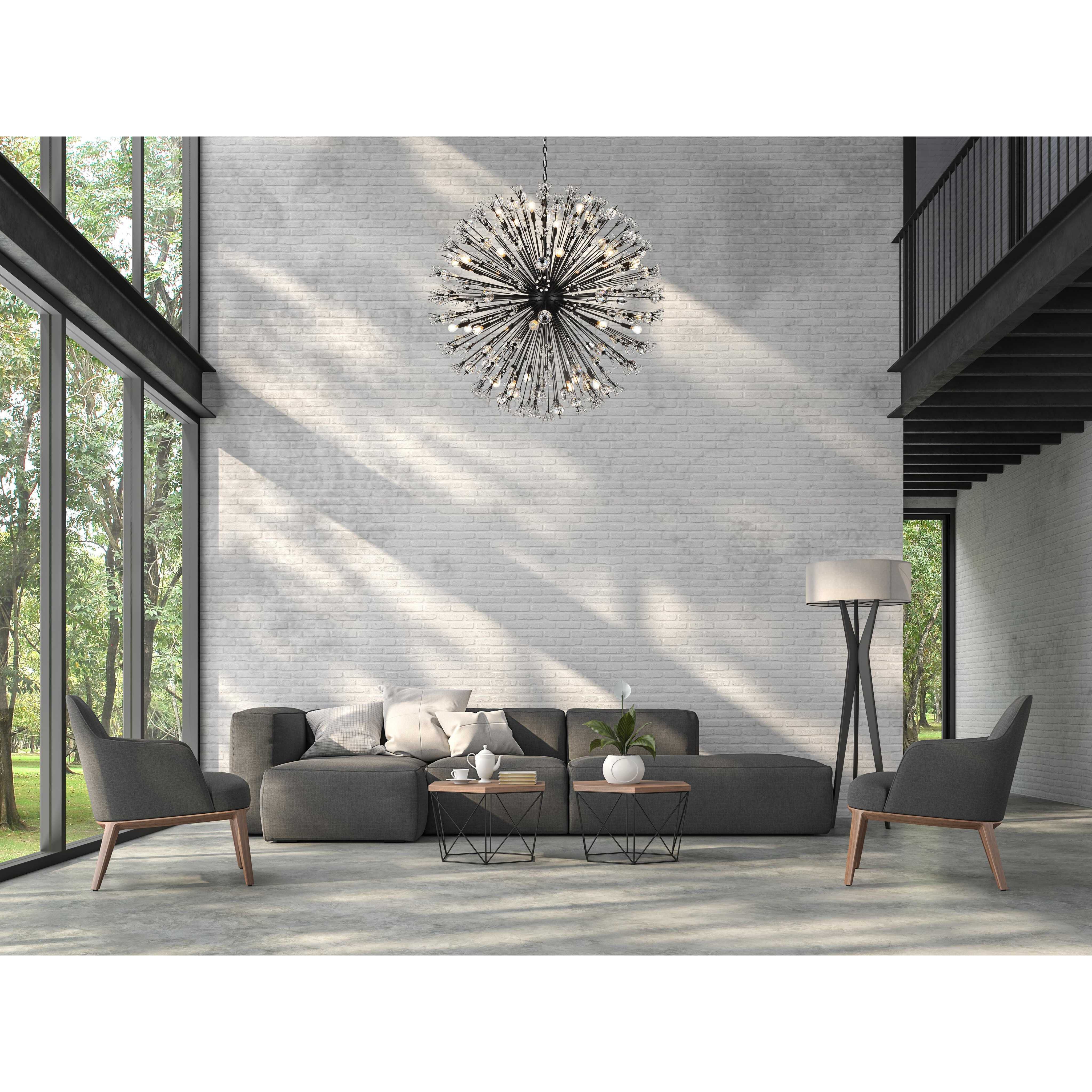 Vera 34 Light 50 inch Black Pendant Ceiling Light