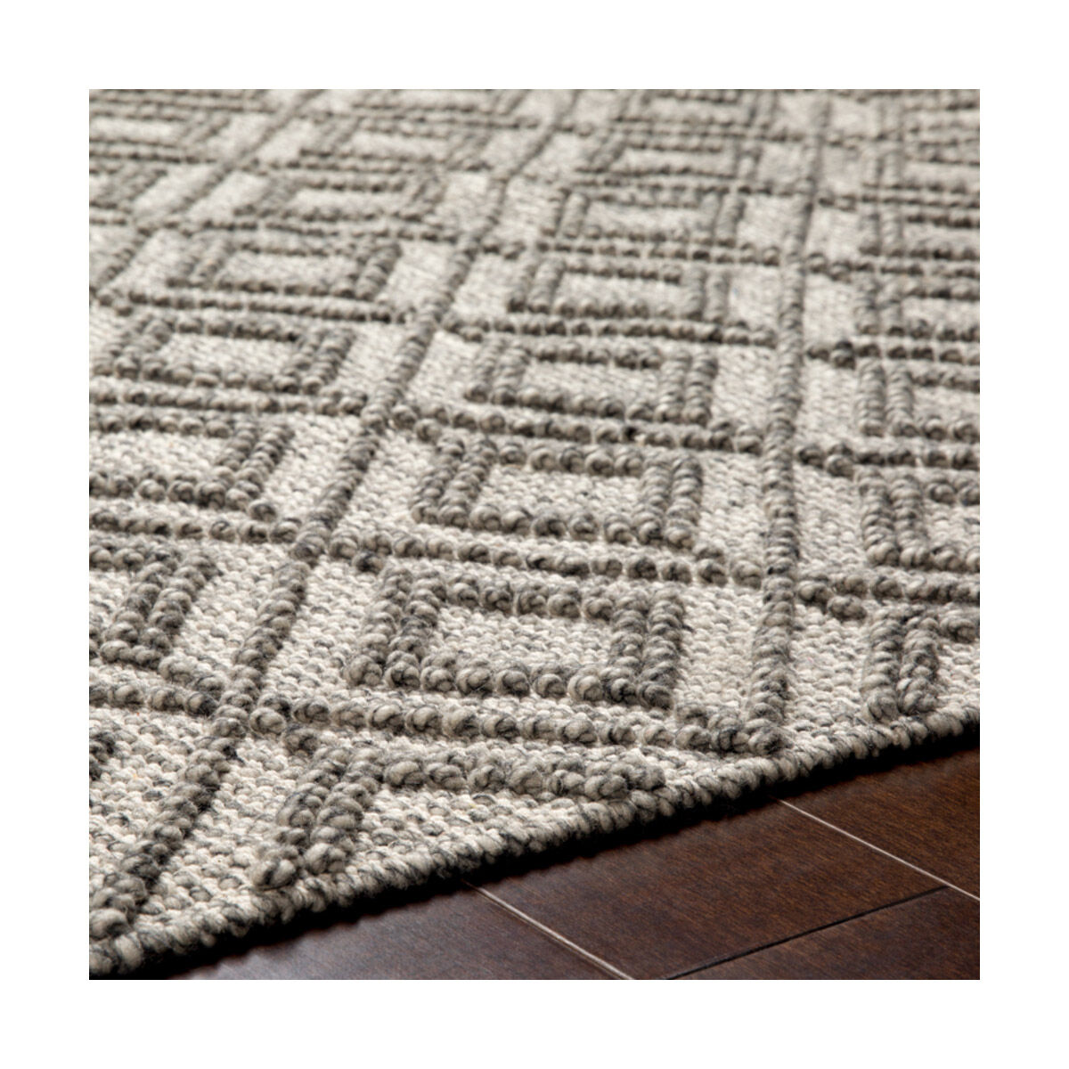 Farmhouse Tassels 96 X 30 inch Black/White Rugs in 2.5 x 8