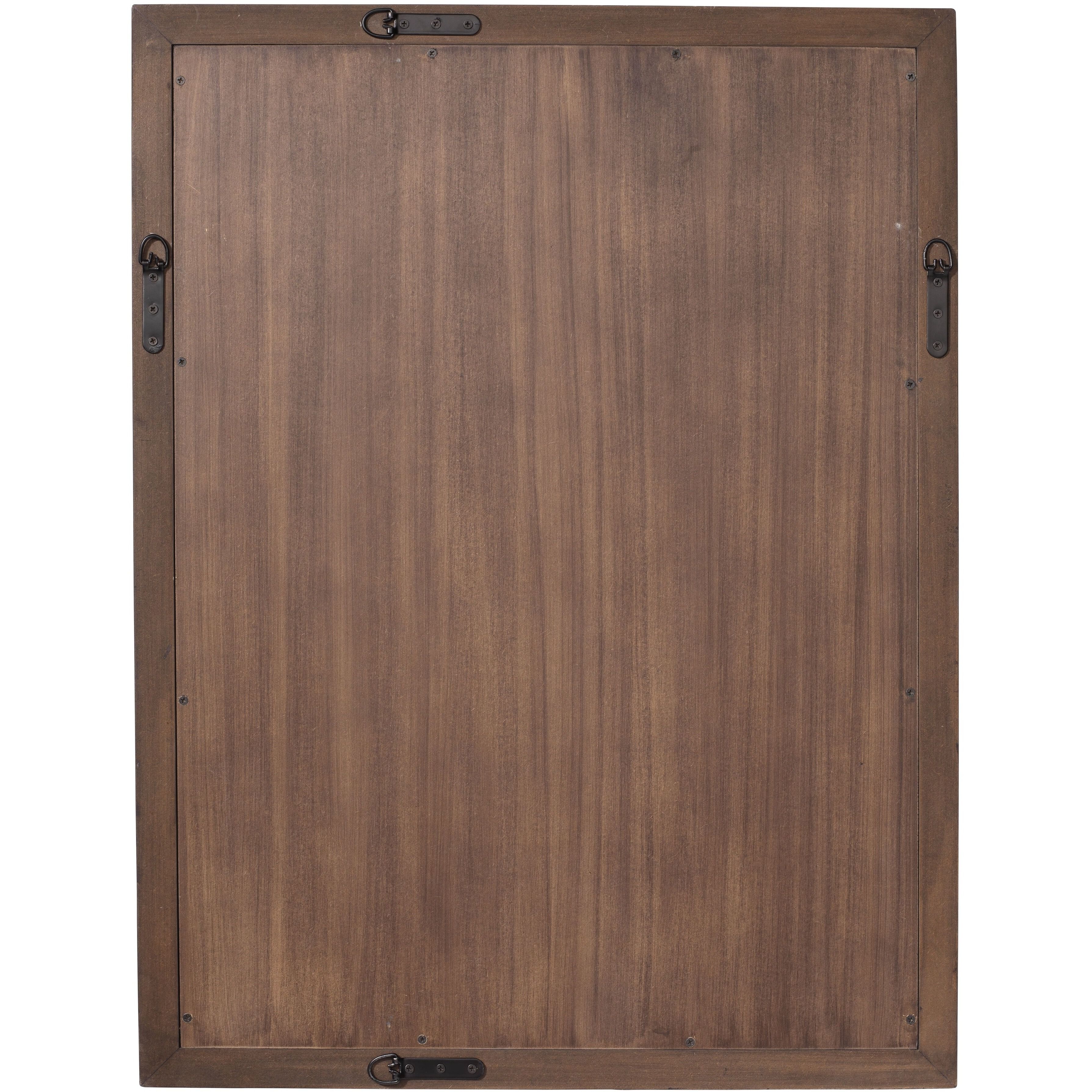 Chandler 33 X 25 inch Charcoal Wall Mirror in Charcoal Burl Wood