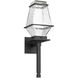 Landmark LED 23.9 inch Textured Black Outdoor Sconce in 3000K LED, Torch