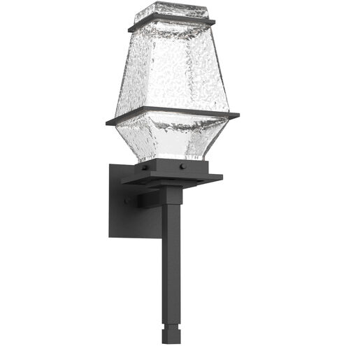 Landmark LED 23.9 inch Textured Black Outdoor Sconce in 3000K LED, Torch