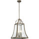 Belle 4 Light 14 inch Chateau Linen Pendant Ceiling Light