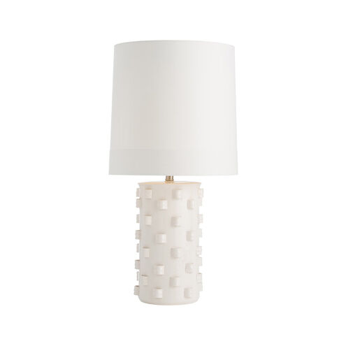 Robertson 32 inch 150 watt Ivory Crackle Table Lamp Portable Light