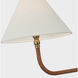 Chapman & Myers Basden LED 63 inch Antique-Burnished Brass and Natural Rattan Linear Chandelier Ceiling Light, Extra Large