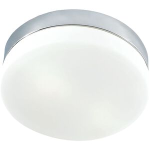 Disc 2 Light 9 inch Silver with White Flush Mount Ceiling Light
