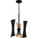 Myla 3 Light 14.25 inch Matte Black Pendant Ceiling Light