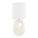 Harbor Park 29 inch 75.00 watt Aged Brass and Satin Ivory Table Lamp Portable Light