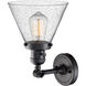 Franklin Restoration Large Cone LED 8 inch Matte Black Sconce Wall Light, Franklin Restoration