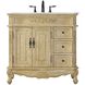 Danville 36 X 36 inch Antique Beige Bathroom Vanity Cabinet