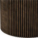 Daphne 19 inch Aged Bronze and White Accent Stool