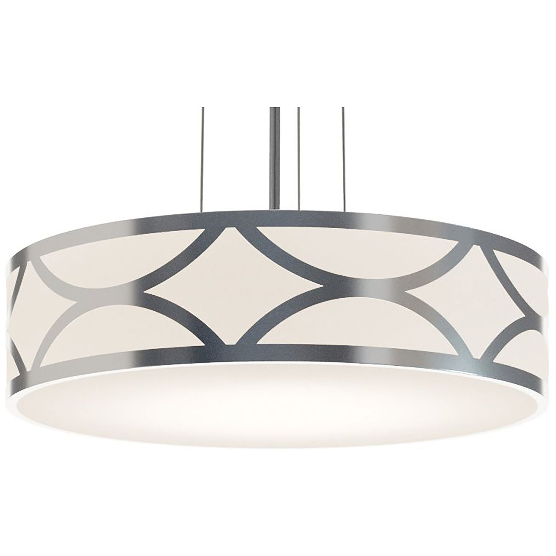 Lake LED 20 inch Painted Nickel Pendant Ceiling Light