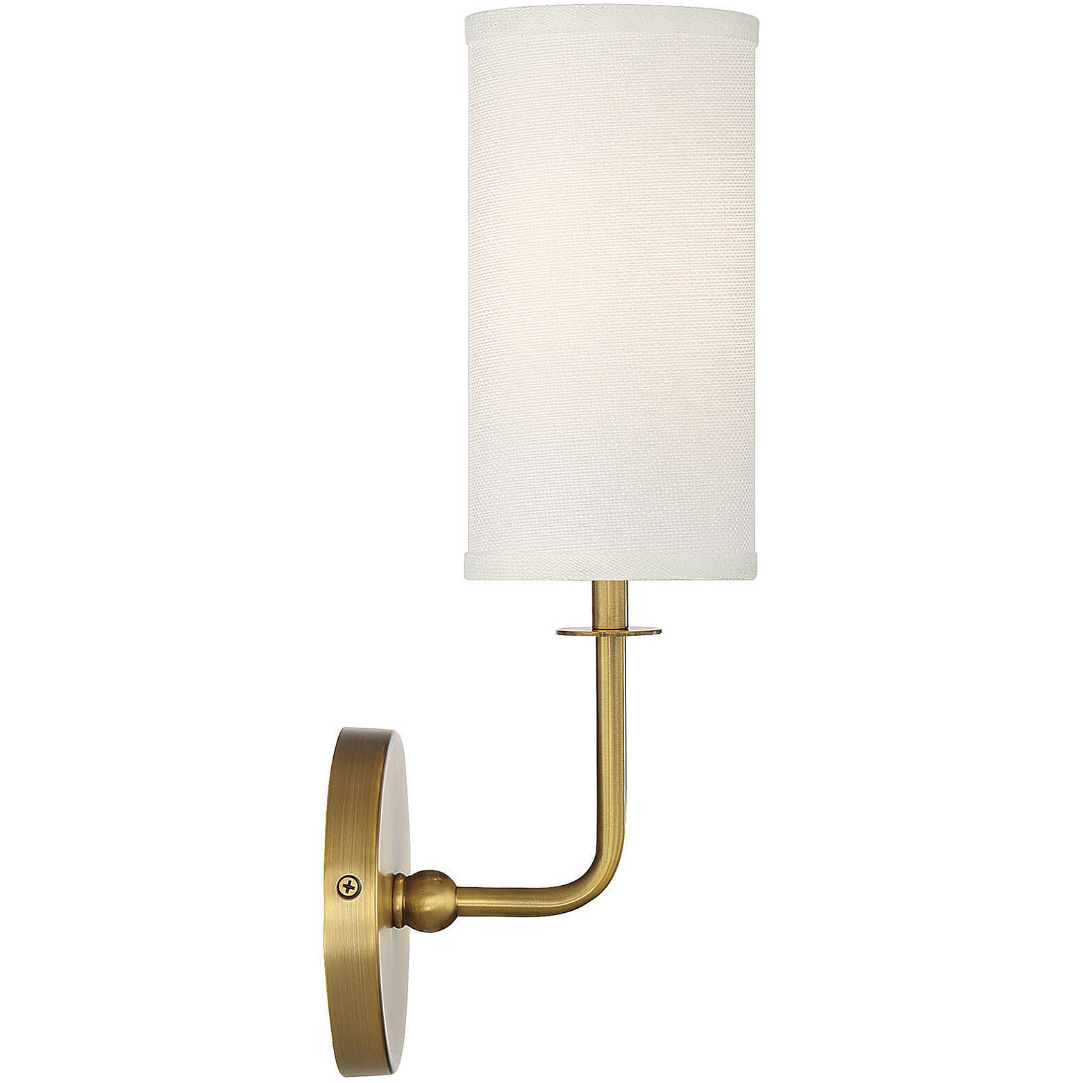 Powell 1 Light 5 inch Warm Brass Wall Sconce Wall Light, Essentials