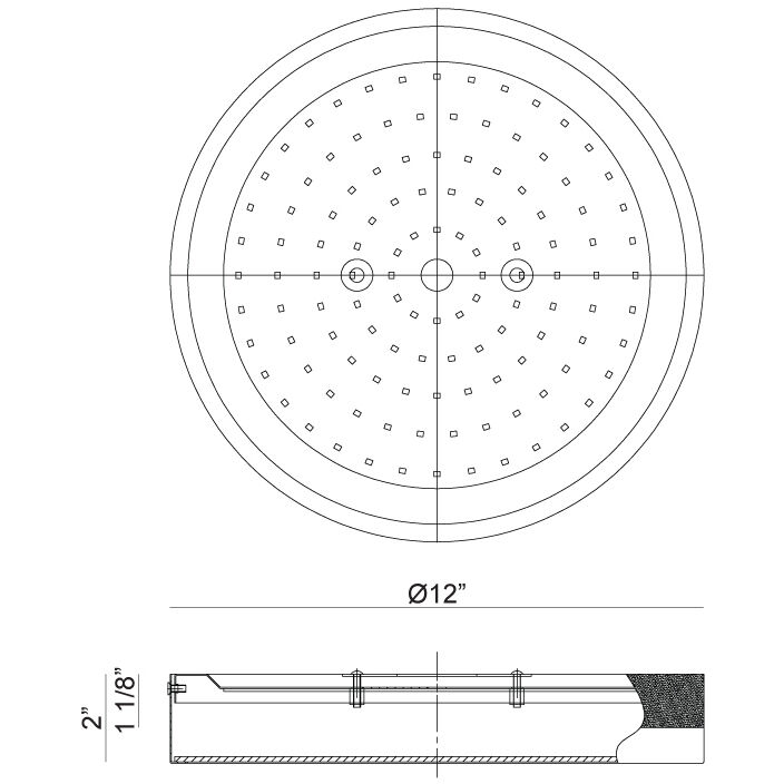 Tone LED 12 inch White and Aged Gold Brass Flush Mount Ceiling Light