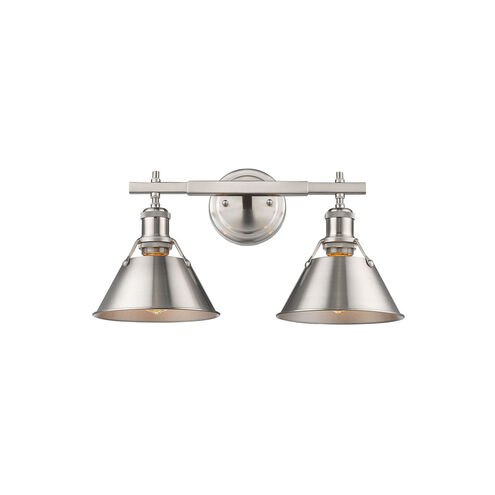 Orwell 2 Light 18 inch Pewter Bath Vanity Wall Light