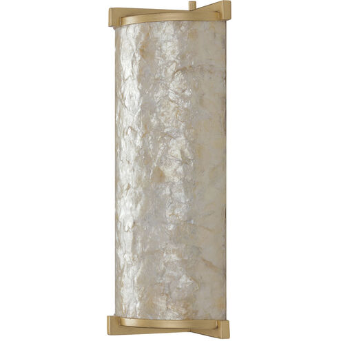 Sommers Bend 1 Light 7 inch Capiz Shell Gold Wall Sconce Wall Light