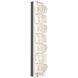 Tessera LED 5.1 inch Salt White with Matte Black Sconce Wall Light