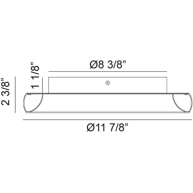 Maverick LED 11.88 inch Matte Black Flush Mount Ceiling Light