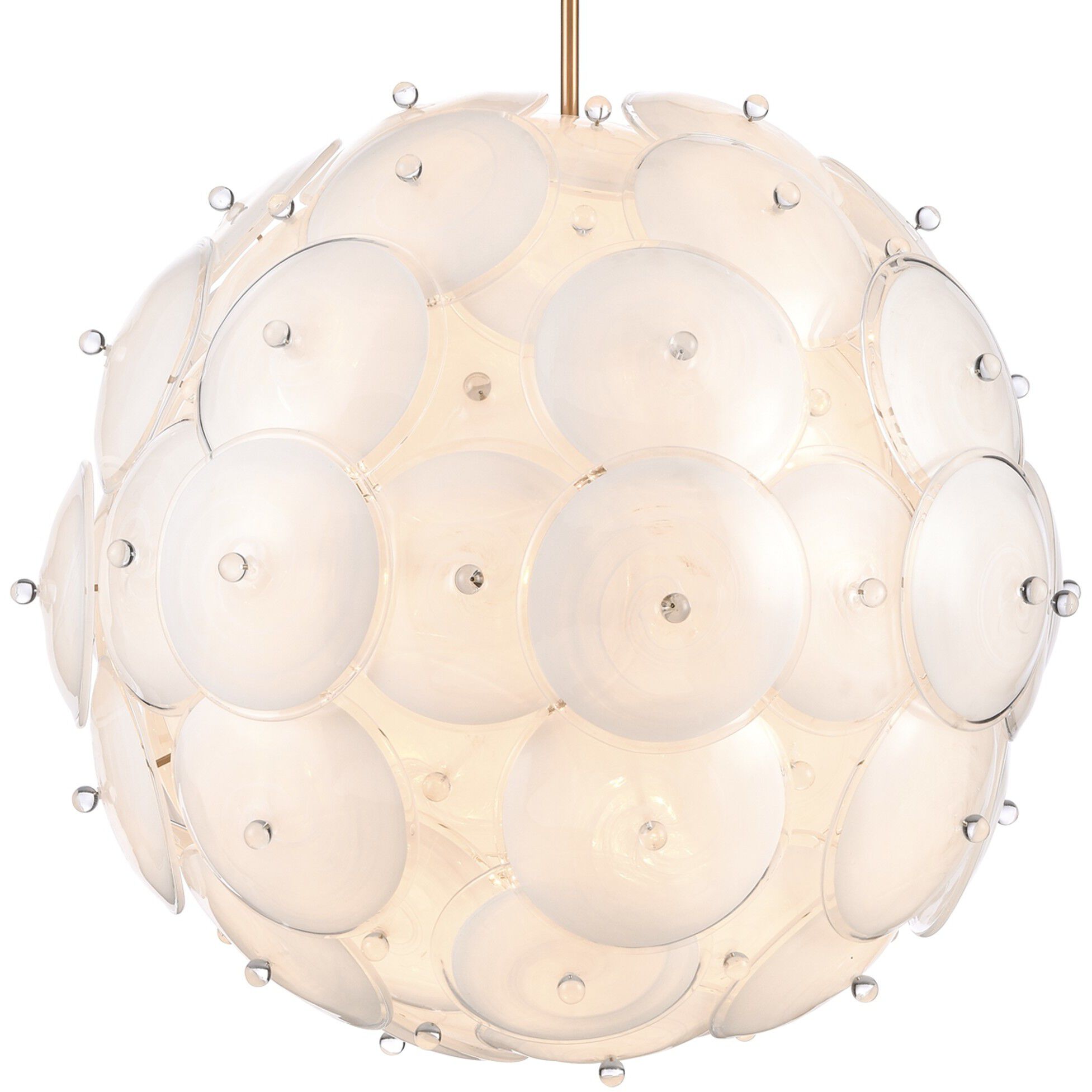 Tallulah 24 Light 38 inch Lacquered Gold Pendant Ceiling Light