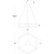Mies LED 26 inch Aged Brass Chandelier Ceiling Light in 29in.