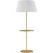 Gretchen 62.75 inch 150.00 watt Aged Brass Floor Lamp Portable Light, Round Base