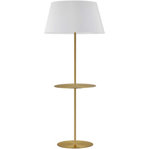 Gretchen 62.75 inch 150.00 watt Aged Brass Floor Lamp Portable Light, Round Base