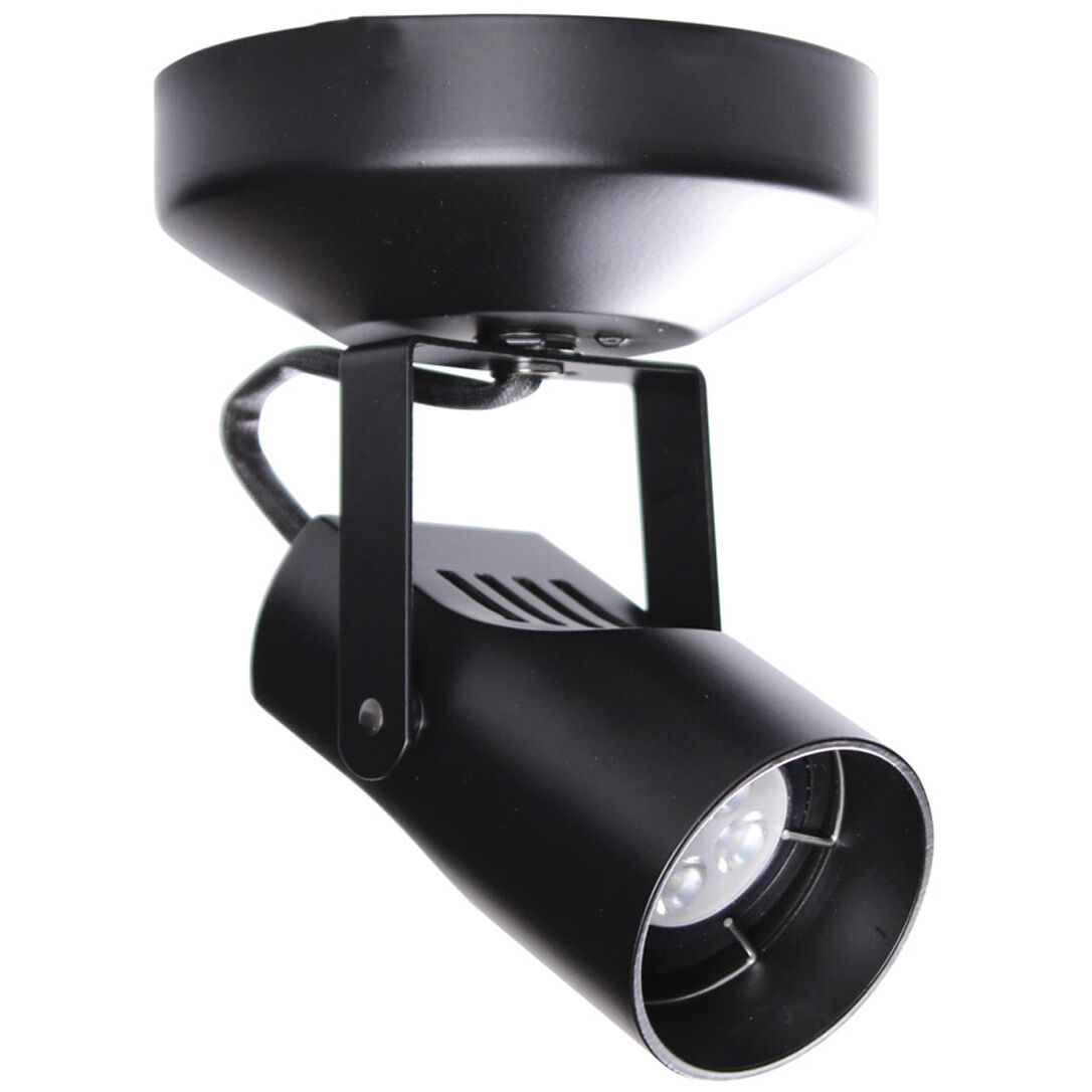 Spot 007 Black 8.00 watt LED Spot Light, WAC Limited
