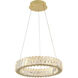 Golden Ratio 1 Light 15.7 inch Satin Gold Pendant Ceiling Light