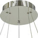 Senary LED 24 inch Chrome Foyer Chandelier Ceiling Light