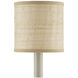 Grasscloth Natural 5 inch Drum Chandelier Shade