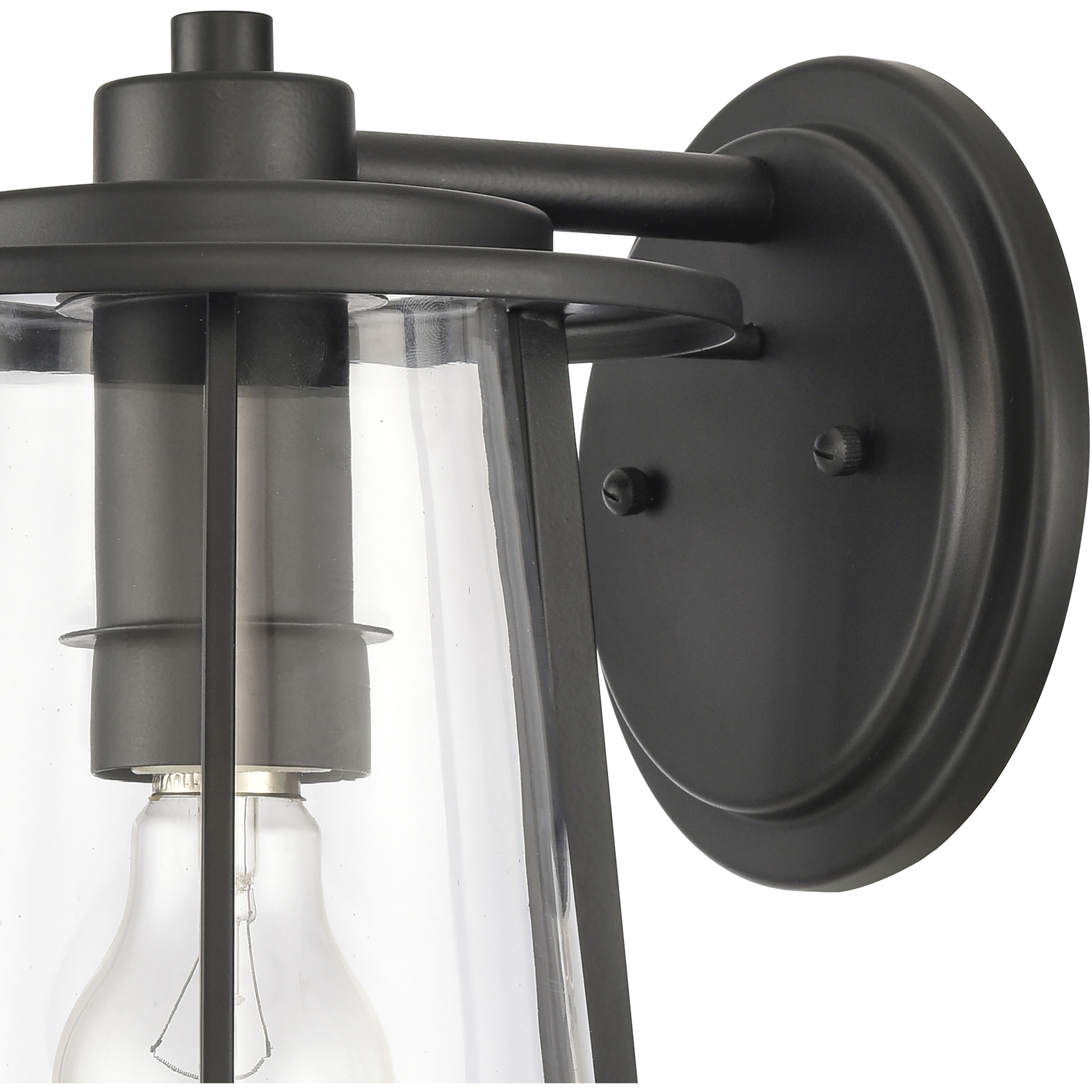Kennison 1 Light 13 inch Matte Black Outdoor Wall Sconce