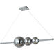 ORB LED 10 inch Chrome Pendant Ceiling Light