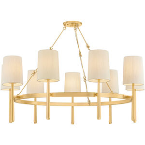 Bridgeton 9 Light 46 inch Aged Brass Chandelier Ceiling Light