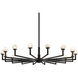 Glammis LED 33 inch Black Chandelier Ceiling Light