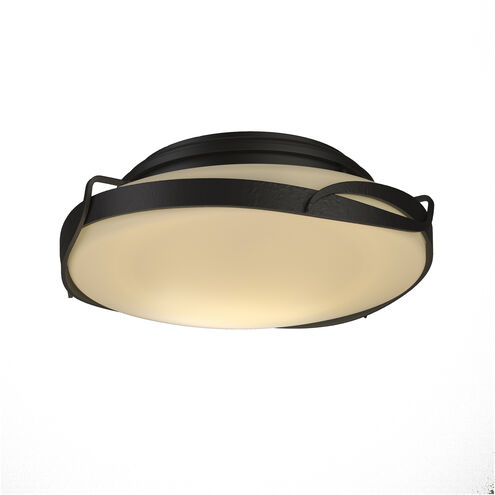 Flora 2 Light 13.9 inch Black Flush Mount Ceiling Light