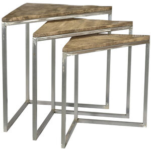 Bengal Manor 28 X 24 inch Wood Tones Nested Tables, Set of 3