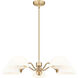 Breton 5 Light 33 inch Modern Gold Chandelier Ceiling Light