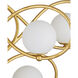 Storrs 14 Light 34 inch Contemporary Gold Leaf/Contemporary Gold/White Chandelier Ceiling Light